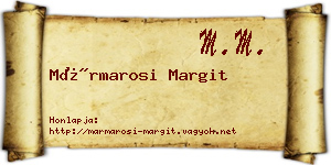 Mármarosi Margit névjegykártya