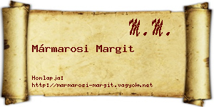 Mármarosi Margit névjegykártya